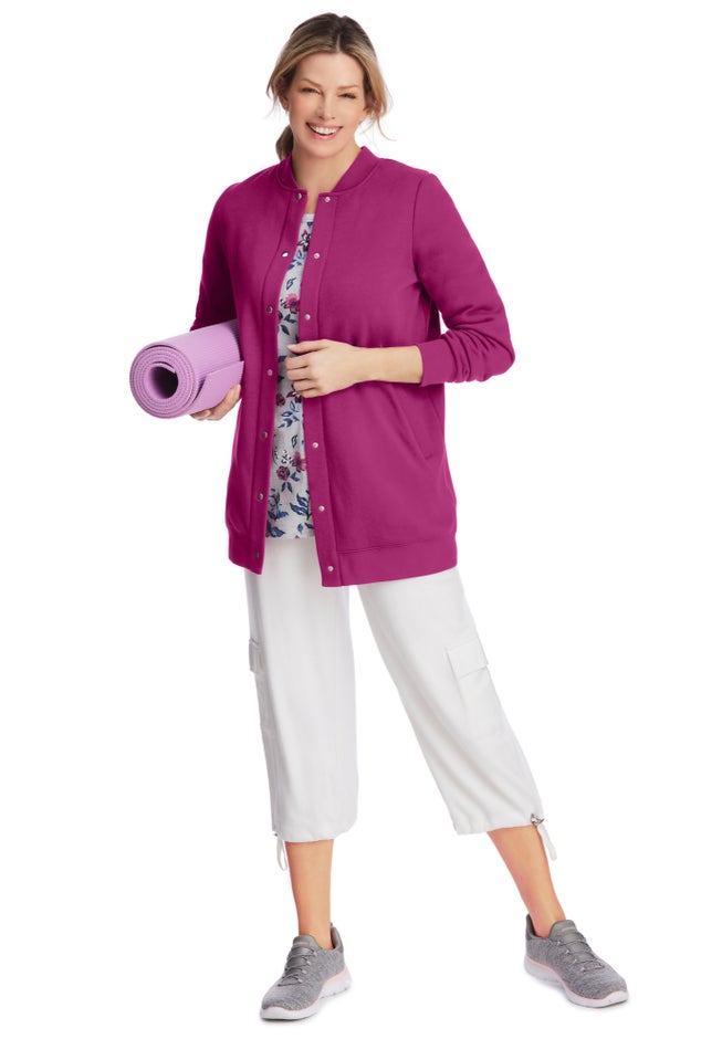 Fleece Baseball Jacket image number 7