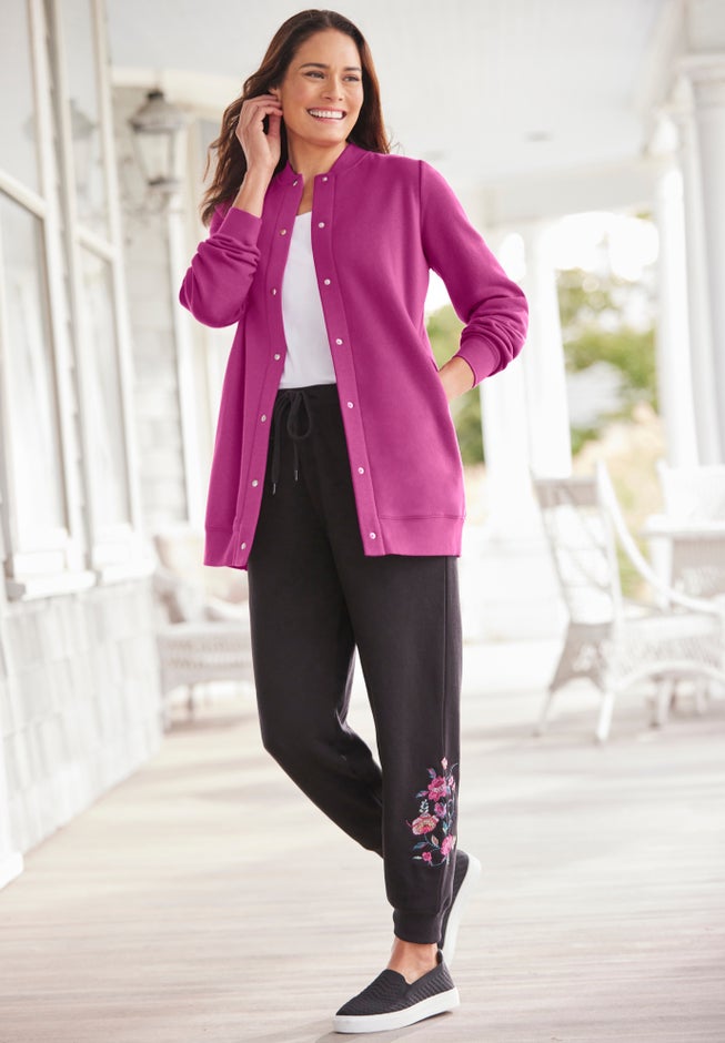 Fleece Baseball Jacket image number 9