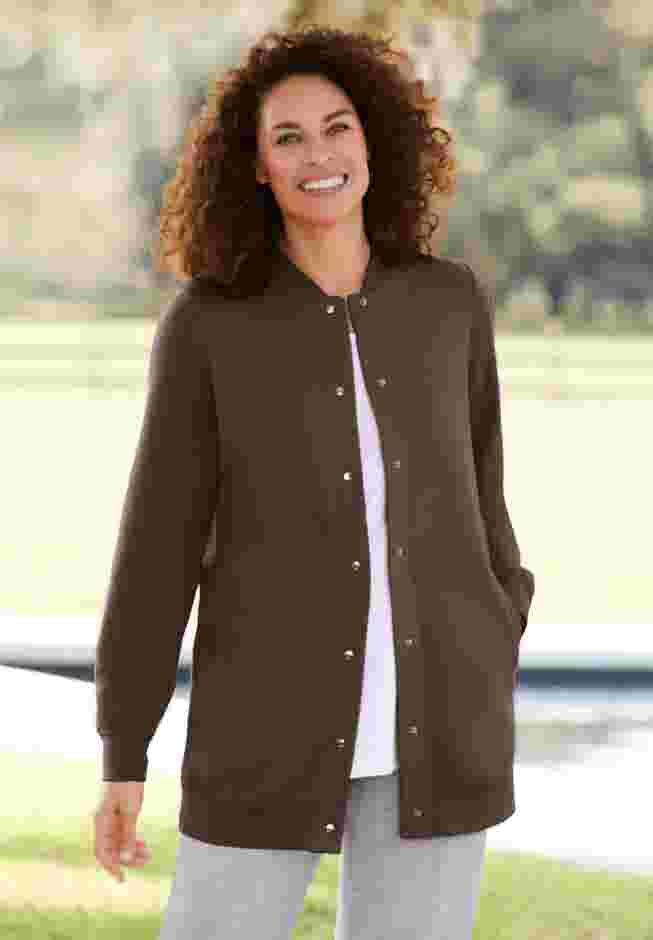 Fleece Baseball Jacket image number 0