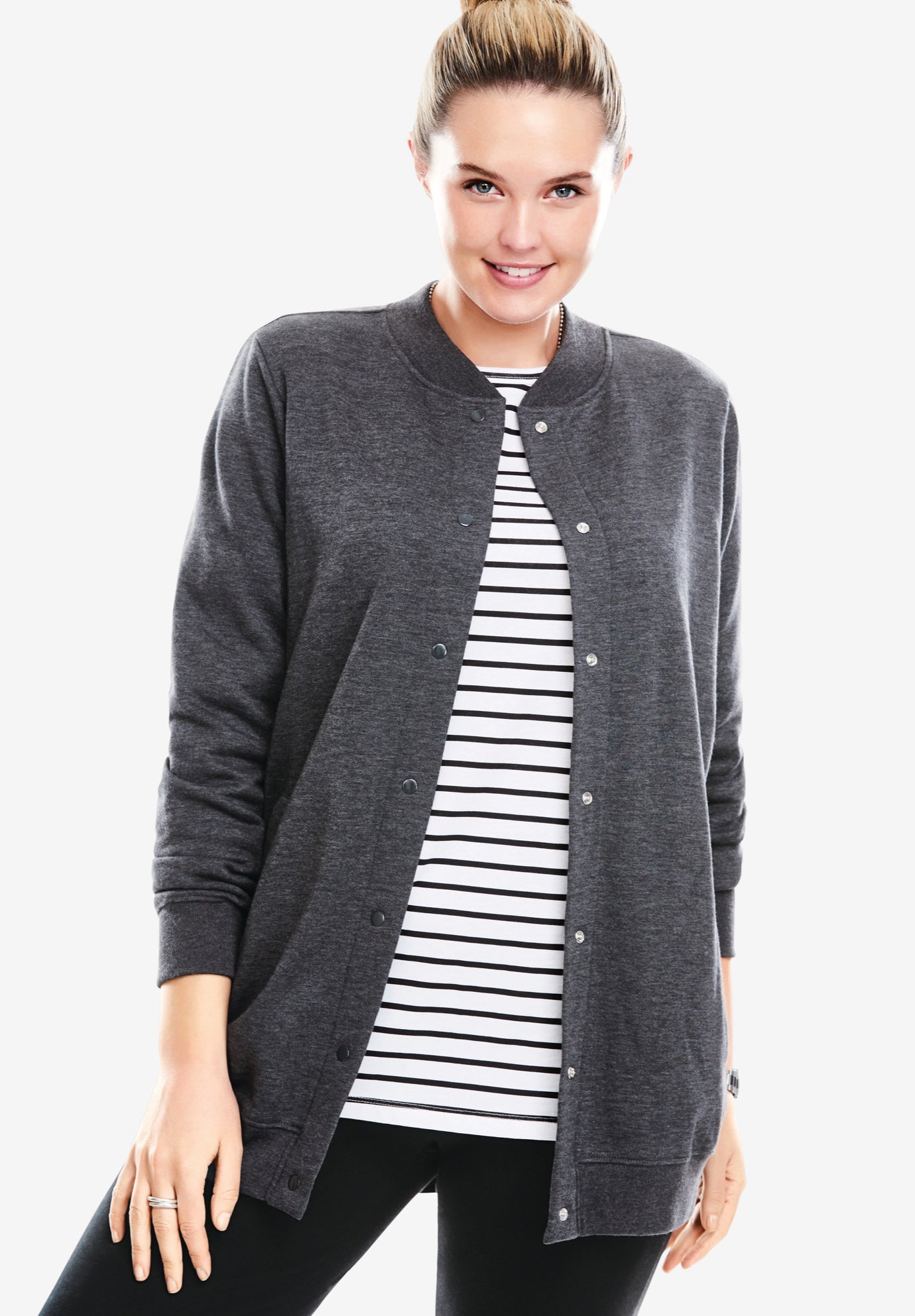 Fleece Baseball Jacket image number 0