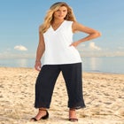 Ultrasmooth® Fabric V Neck Tank image number null