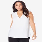 Ultrasmooth® Fabric V Neck Tank image number null