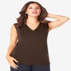 Ultrasmooth&reg; Fabric V Neck Tank image number null