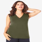 Ultrasmooth&reg; Fabric V Neck Tank image number null