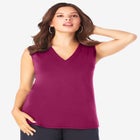 Ultrasmooth® Fabric V Neck Tank image number null