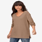 V-Neck Sweater Tunic image number null
