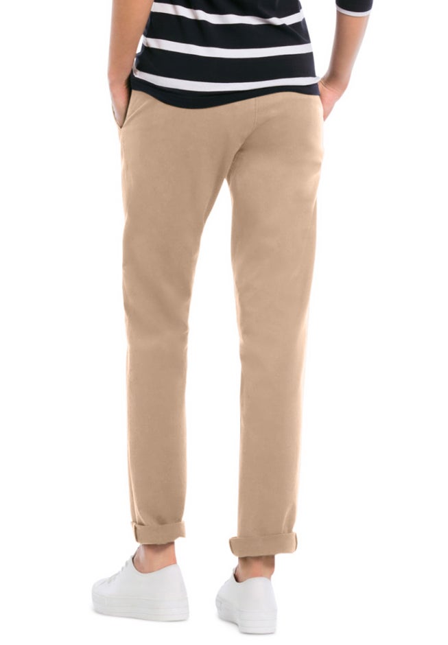 Mid-Rise Stretch Chino Tapered Straight Leg Pants image number 1