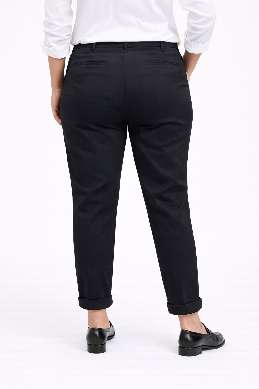 Stretch Chino Mid-rise Tapered Straight Pants image number 1