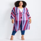 Tie-Front Duster Kimono image number null