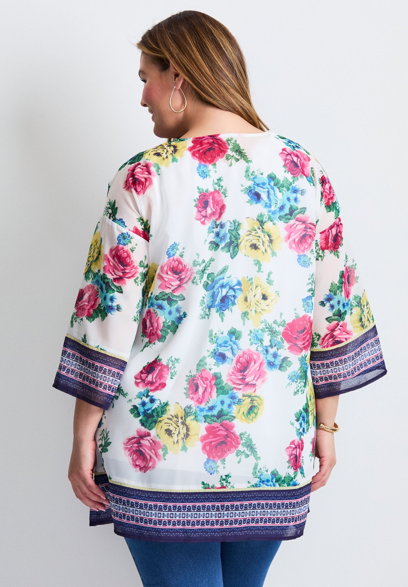 Bell Sleeve Kimono image number 1