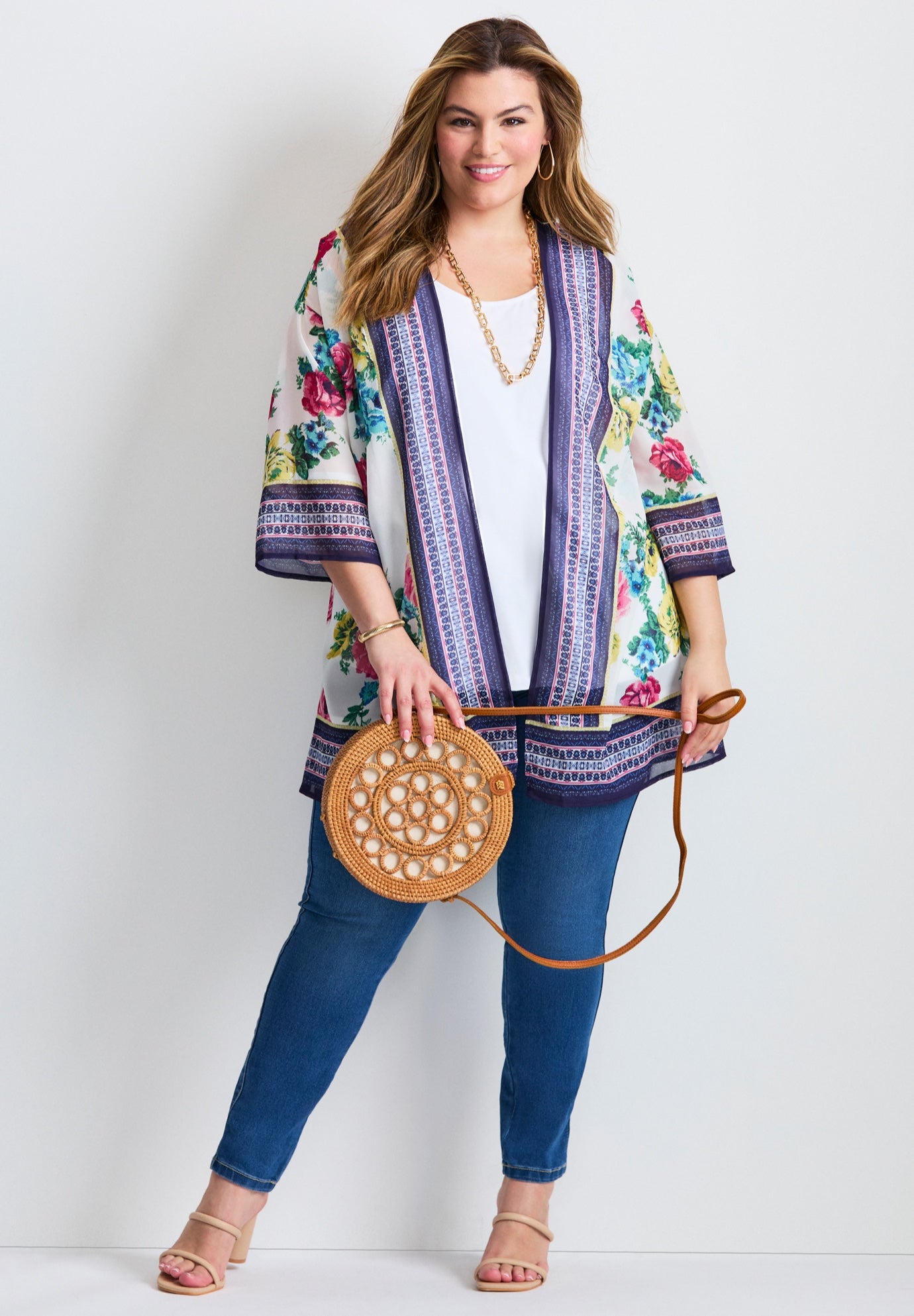 Bell Sleeve Kimono image number 3