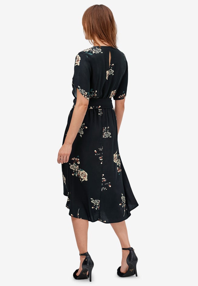 Keyhole-Back Button-Front Shirtdress image number null