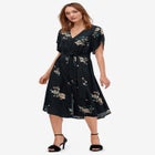 Keyhole-Back Button-Front Shirtdress image number null