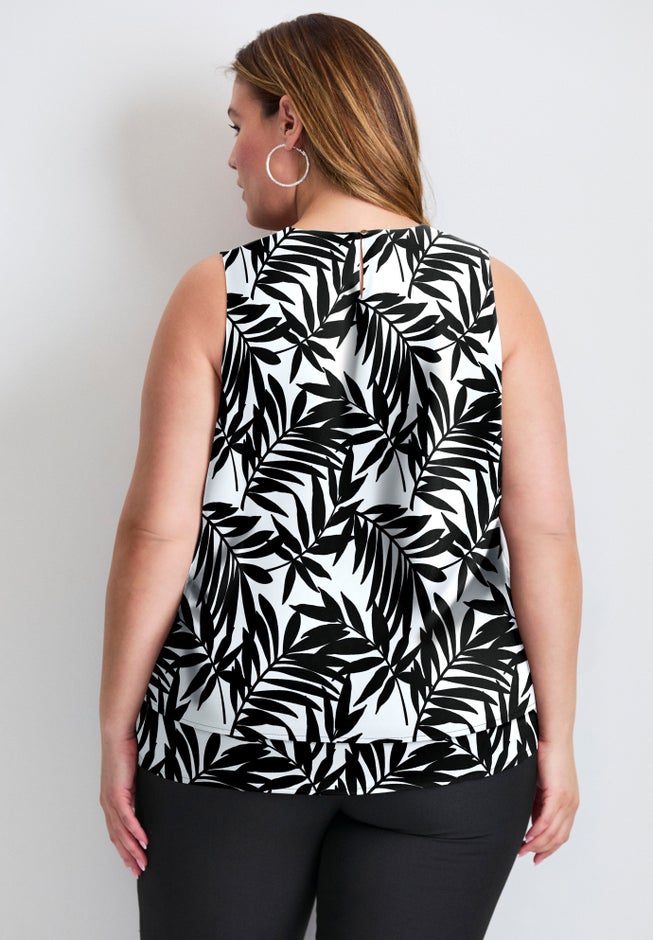Sleeveless Double Layer Swing Tank image number 1