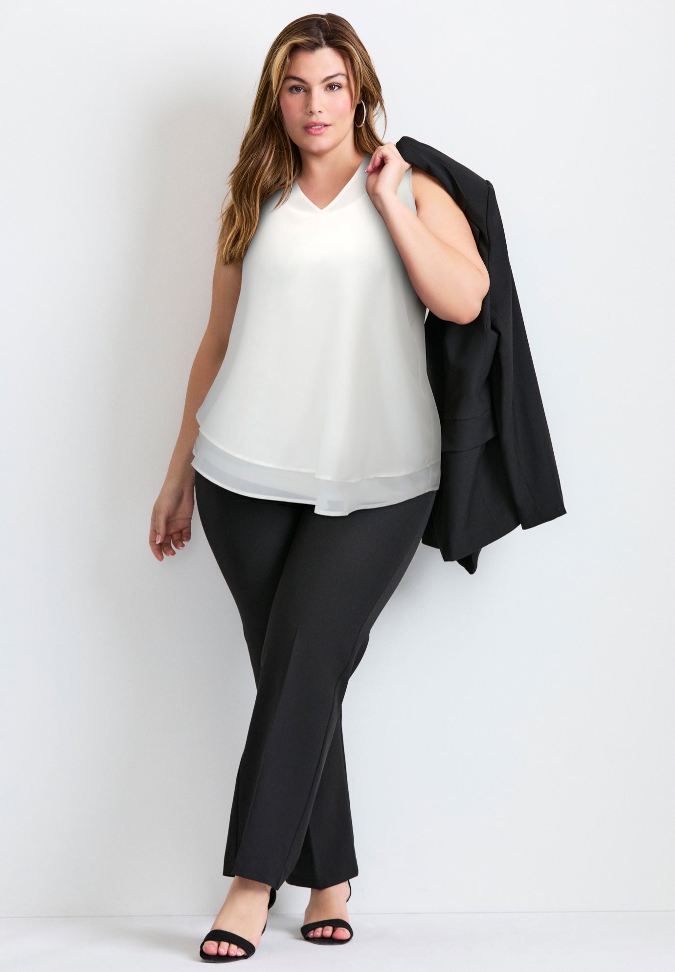 Sleeveless Double Layer Swing Tank image number 0