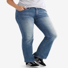 Mid-Rise Bootcut Stretch Jeans image number null