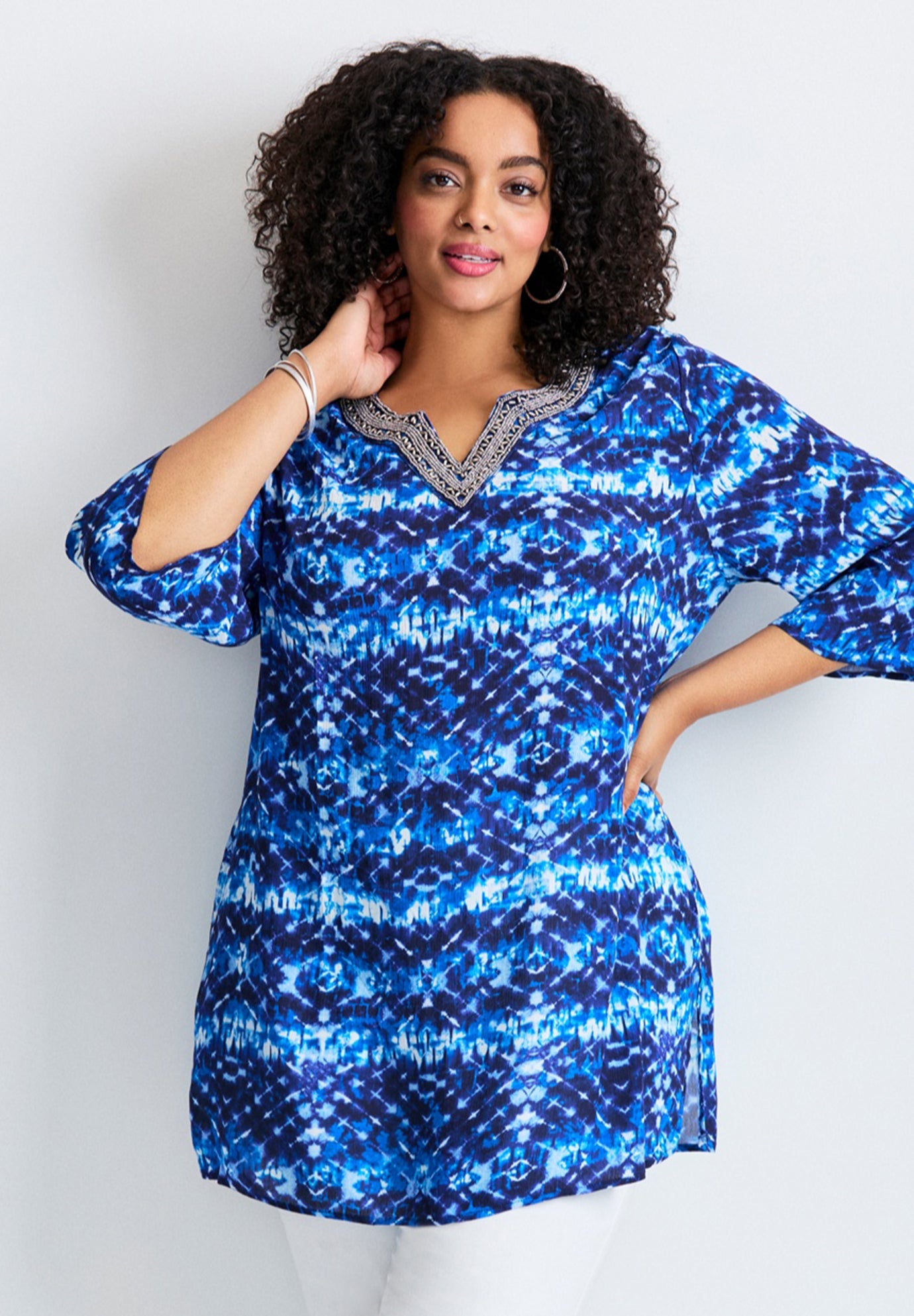 Beaded Embellishment Tunic image number 0