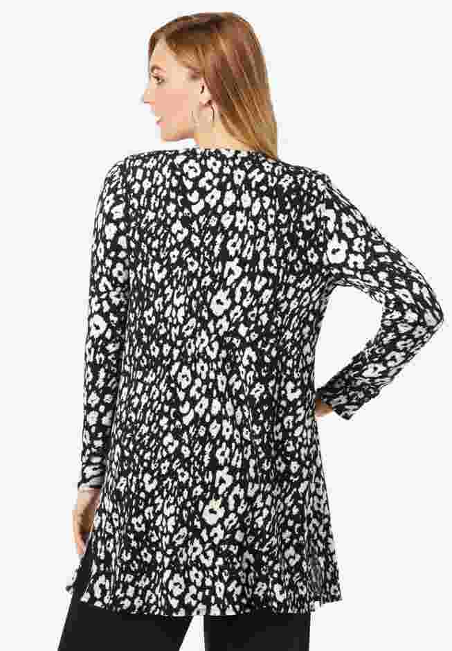Everyday Stretch Knit Open Front Cardigan image number 1