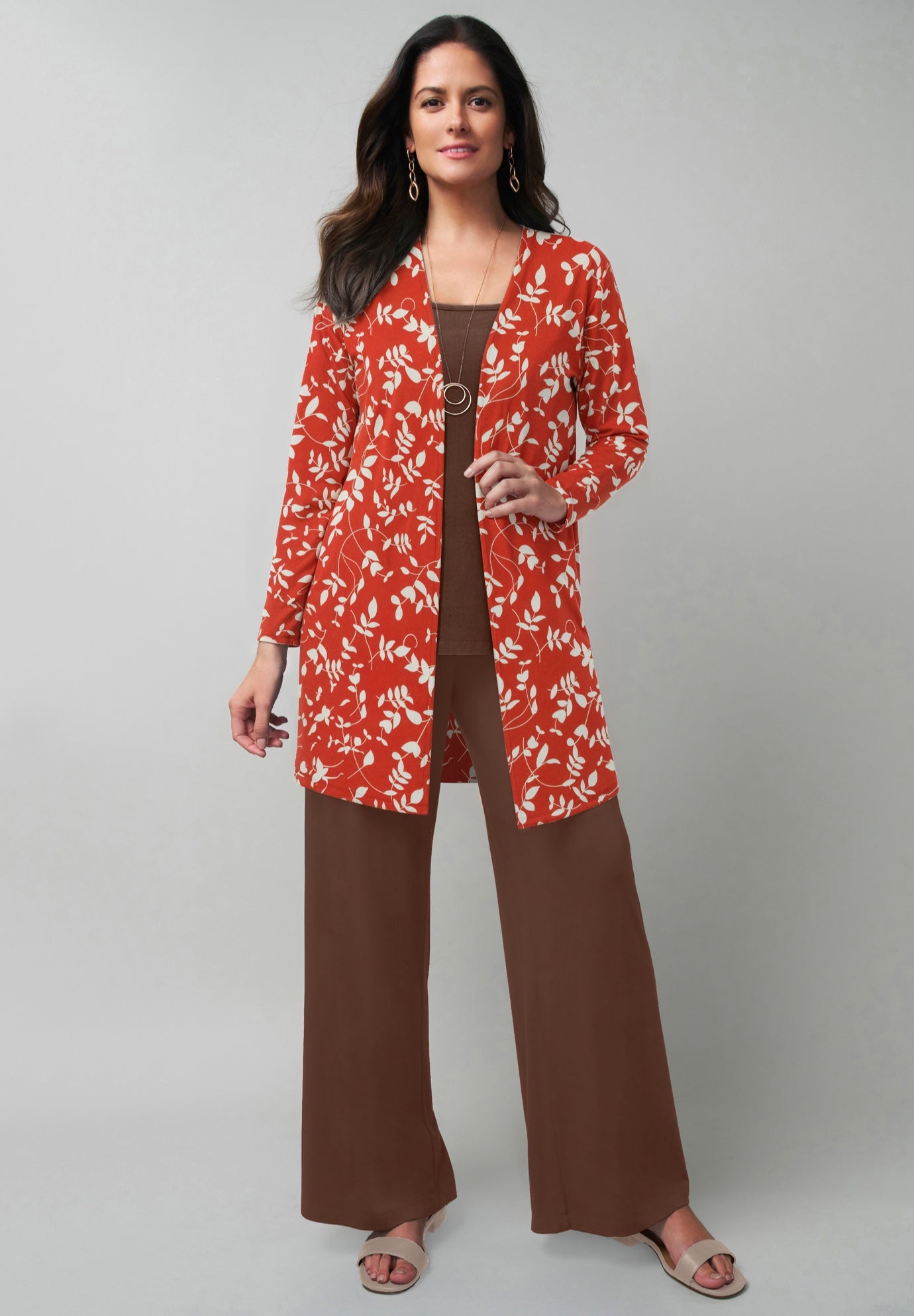 Everyday Stretch Knit Open Front Cardigan image number 0