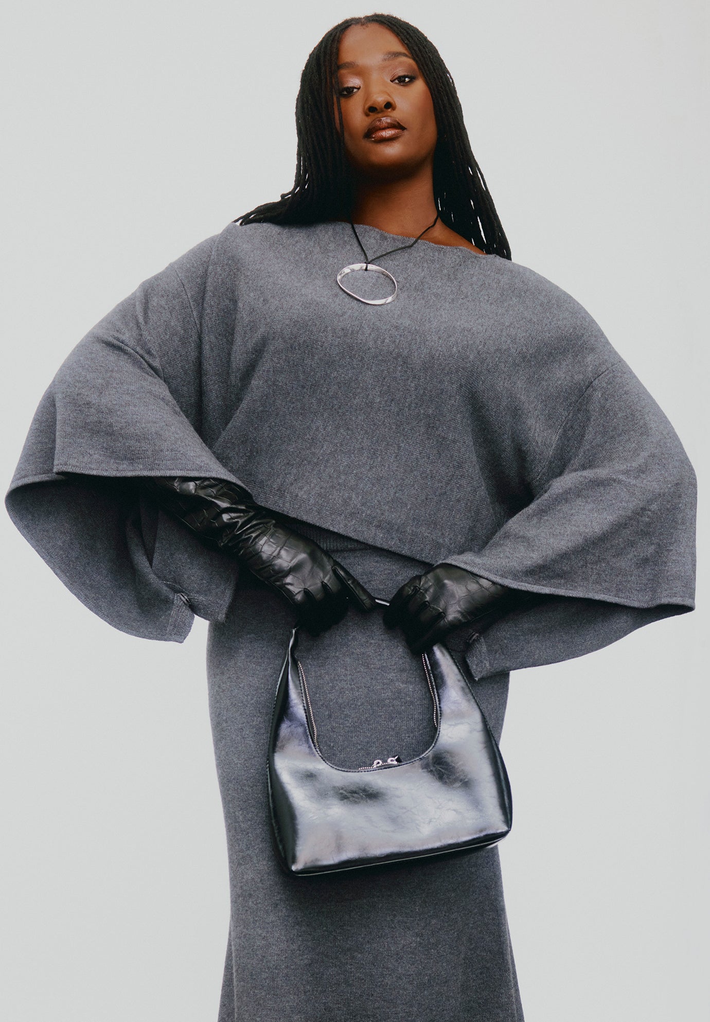 Draped Cropped Sweater image number 0