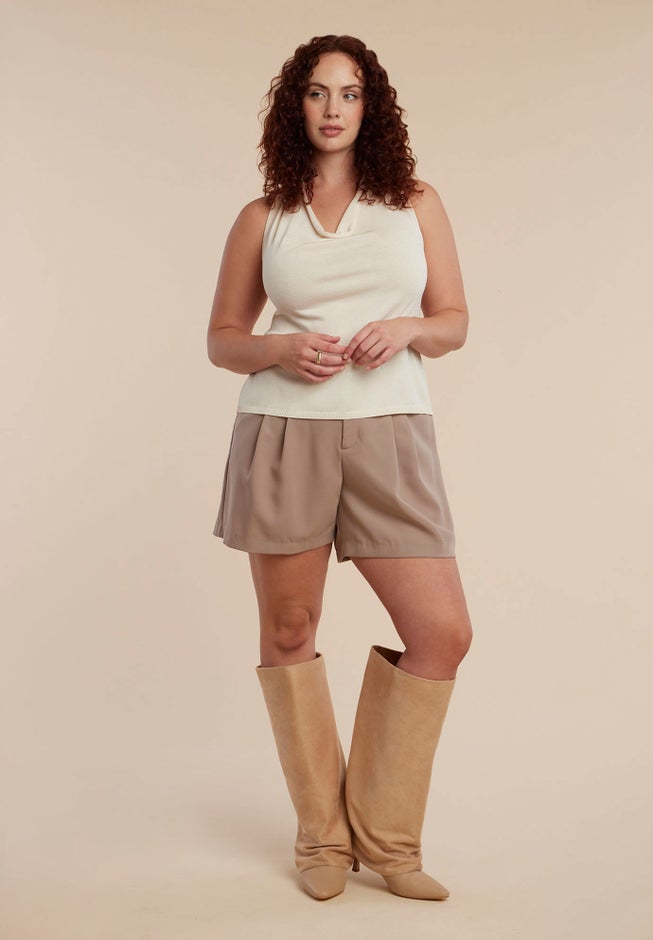 Fold Over Kitten Heel Boot image number 1