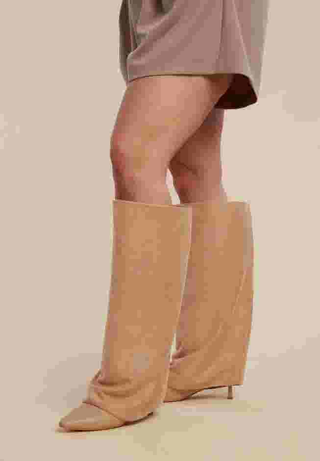 Fold Over Kitten Heel Boot image number 3