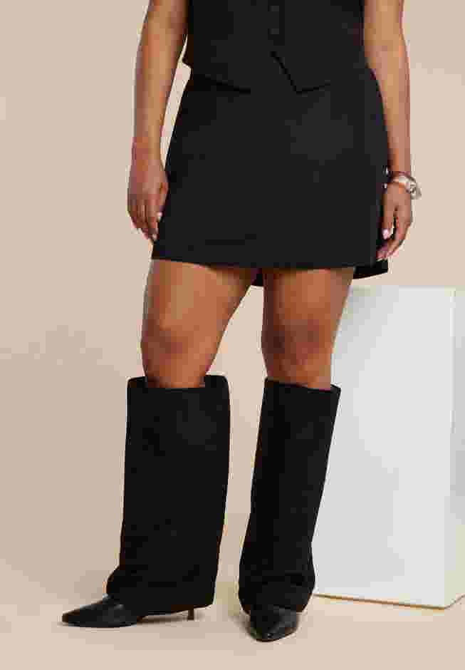 Fold Over Kitten Heel Boot image number 1