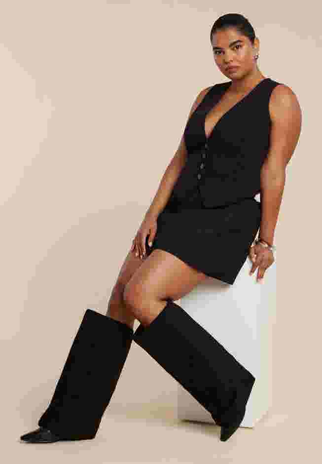 Fold Over Kitten Heel Boot image number 0