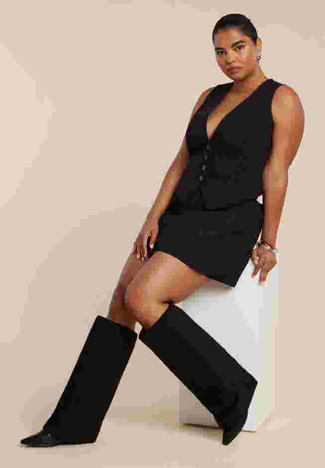 Fold Over Kitten Heel Boot image number 0