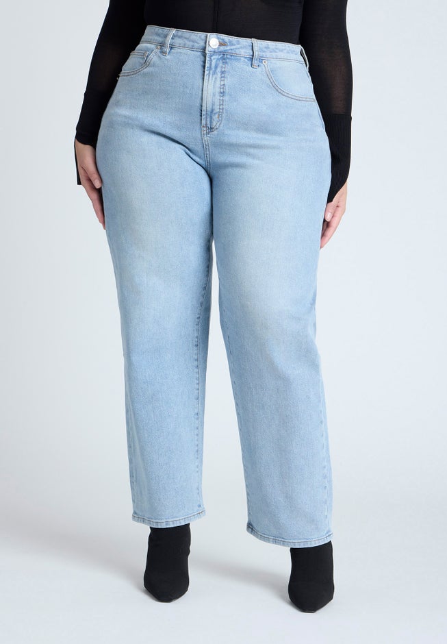 Embroidered Naomi Straight Leg Jean image number 3