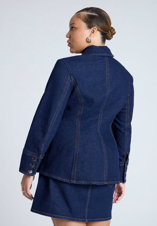 Laced Denim Jacket image number null