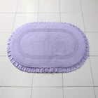 Oval Ruffle Bath Rug image number null