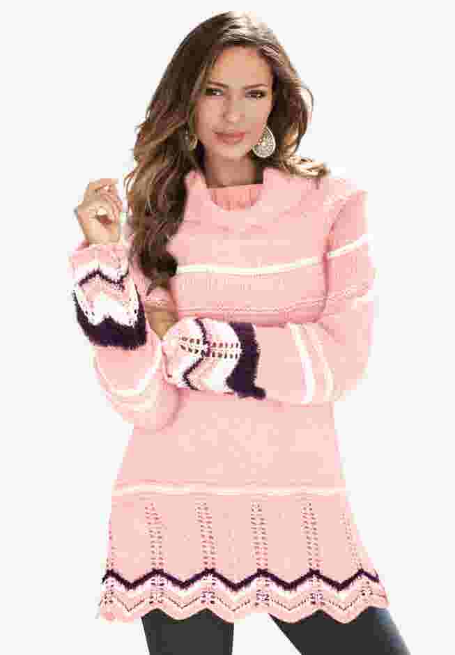 Chevron Border Sweater image number 1