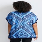 Crochet Trim Poncho Top image number null