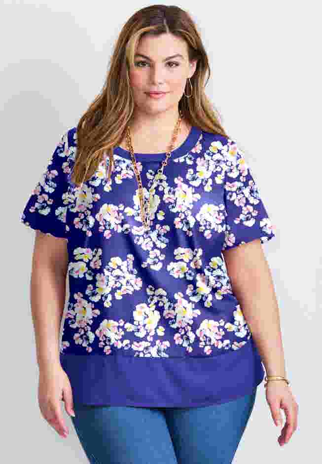Color Block Hem Top image number 0
