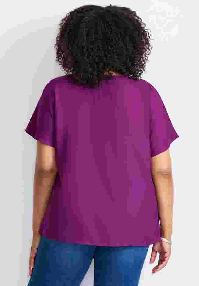 Keyhole Dolman Sleeve Blouse image number 1