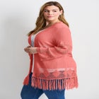 Pointelle Fringe Cardigan image number null