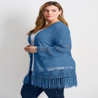Pointelle Fringe Cardigan image number null