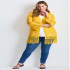 Pointelle Fringe Cardigan image number null