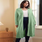 Raglan Sleeve Duster Cardigan image number null