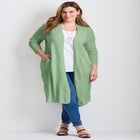 Raglan Sleeve Duster Cardigan image number null