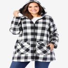 Hooded Fleece Coat image number null