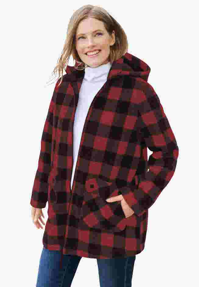 Hooded Fleece Coat image number 0