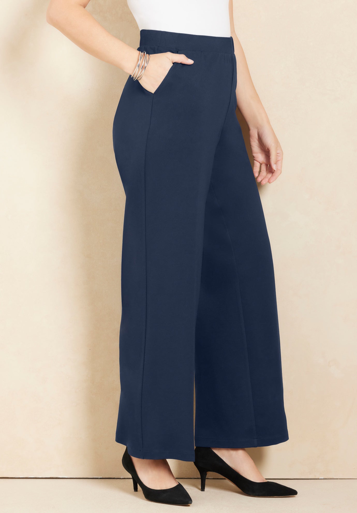 Liz&Me® Wide Ponte Pant image number 0