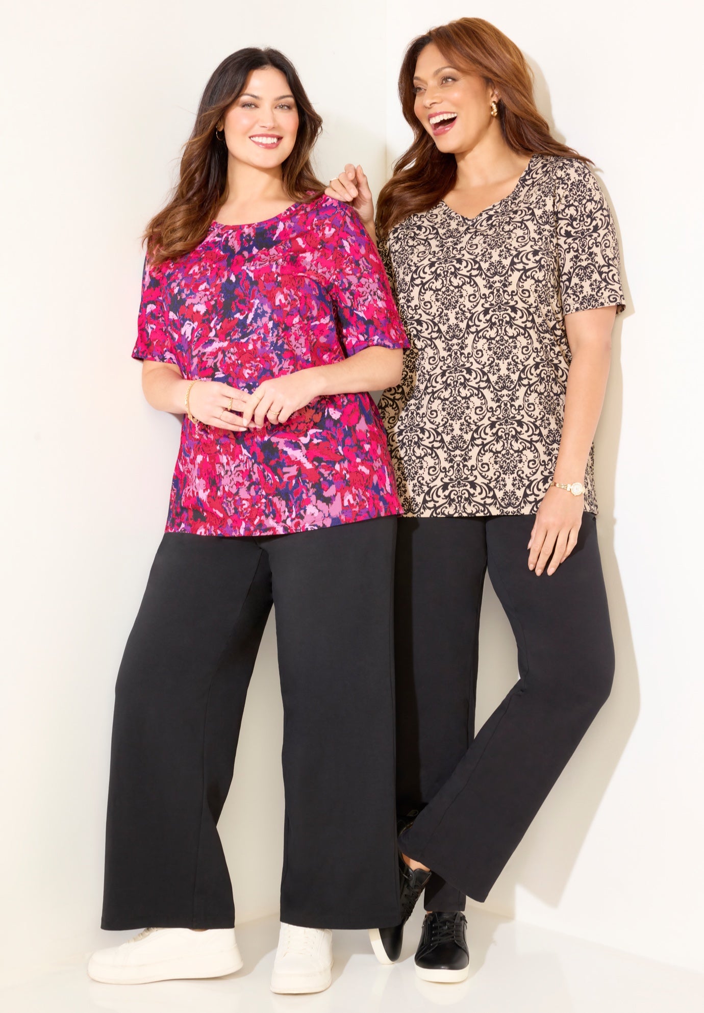 Suprema&reg; Ultra-Soft Scoopneck Tee image number 2