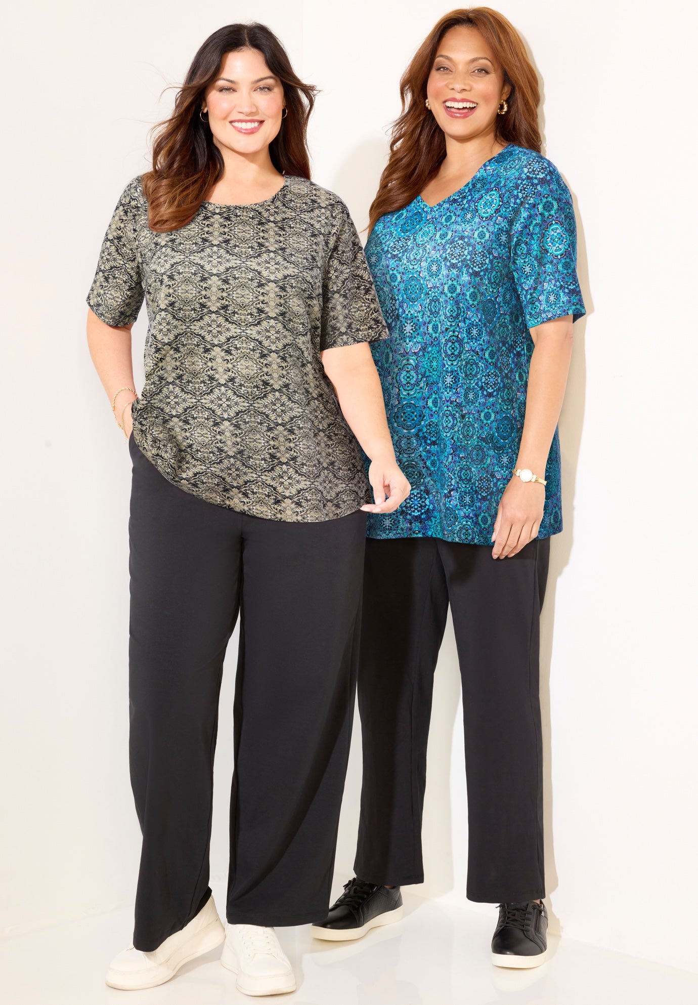 Suprema&reg; Short Sleeve V-Neck Tee image number 5