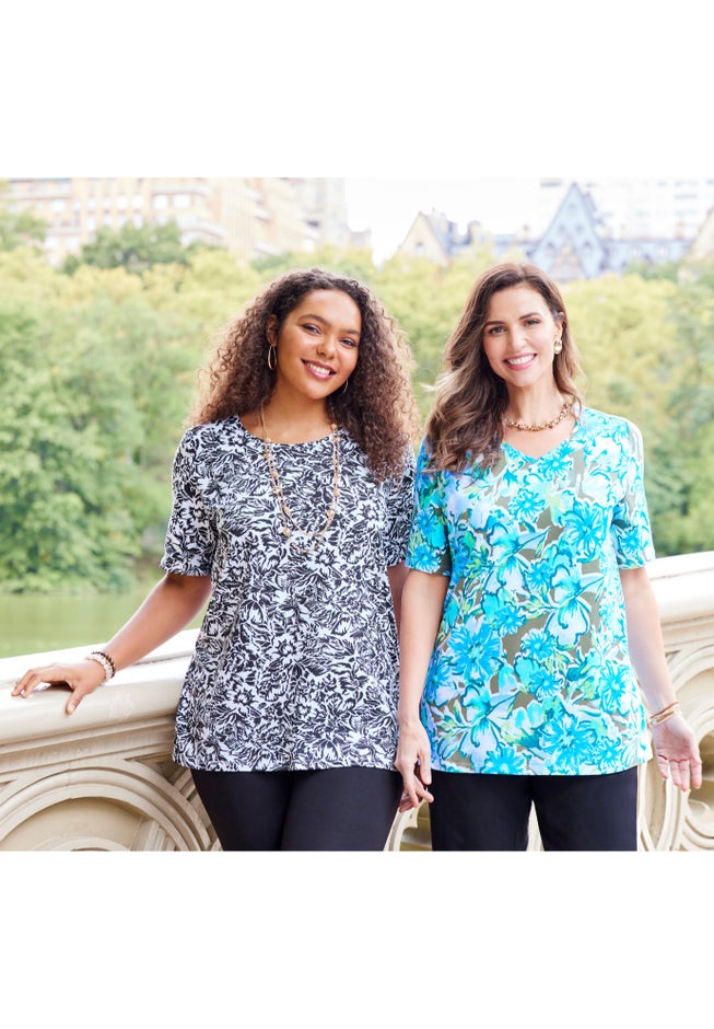 Suprema® Short Sleeve V-Neck Tee image number 5