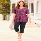 Suprema® Short Sleeve V-Neck Tee image number null