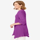 Handkerchief Hem Henley Tunic image number null