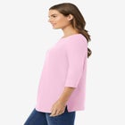 Perfect Three-Quarter Sleeve Boatneck Tee image number 2